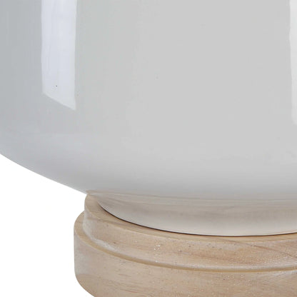 Gloss White Ceramic Table Lamp