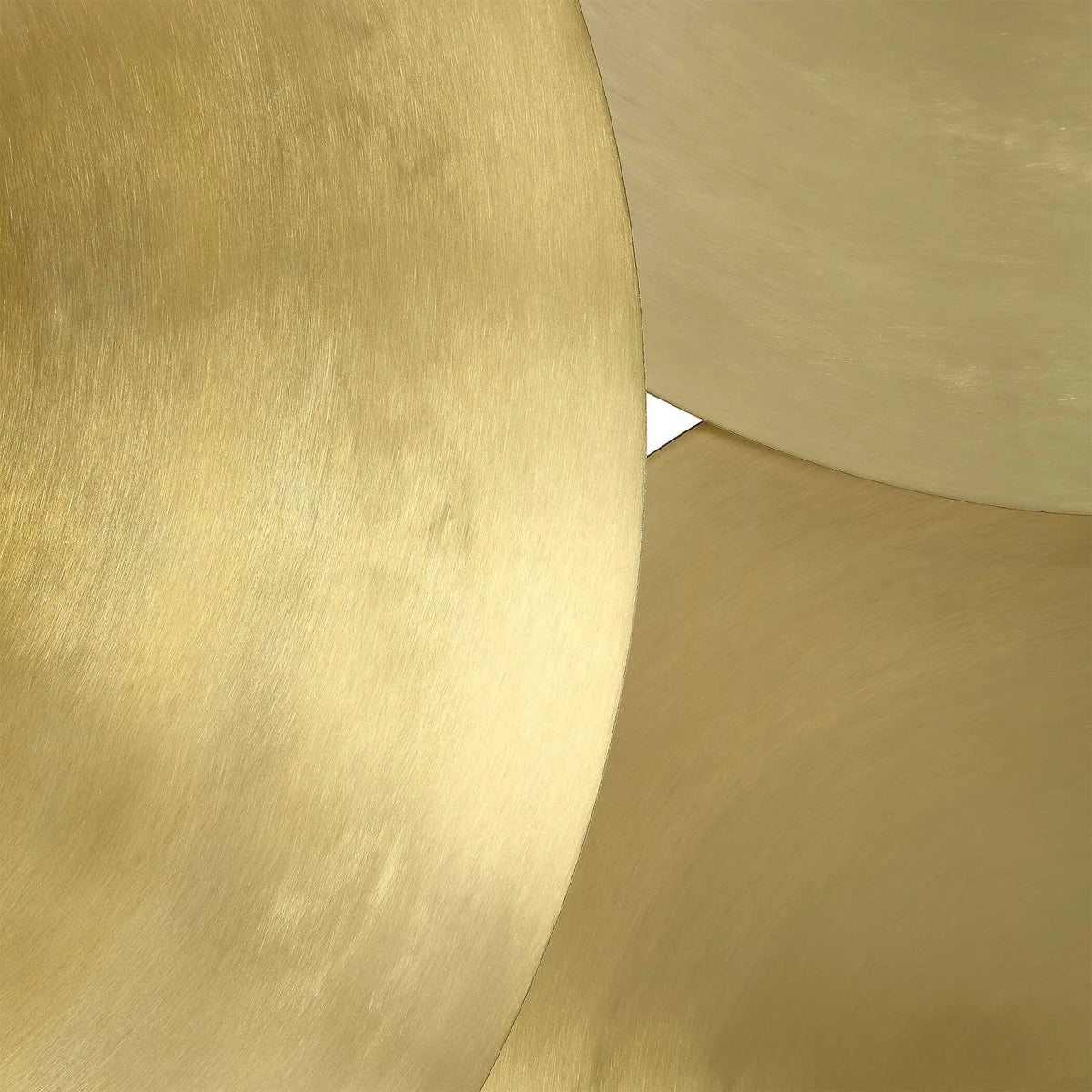 Round Brass Wall Art Set/3
