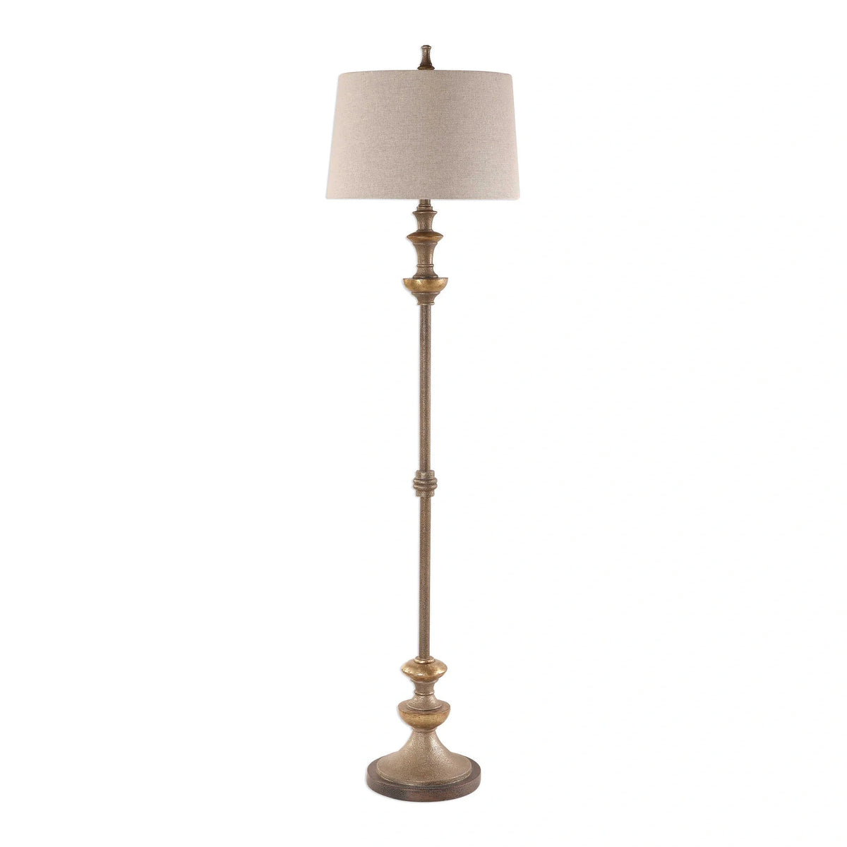 Silver Bronze Floor Lamp