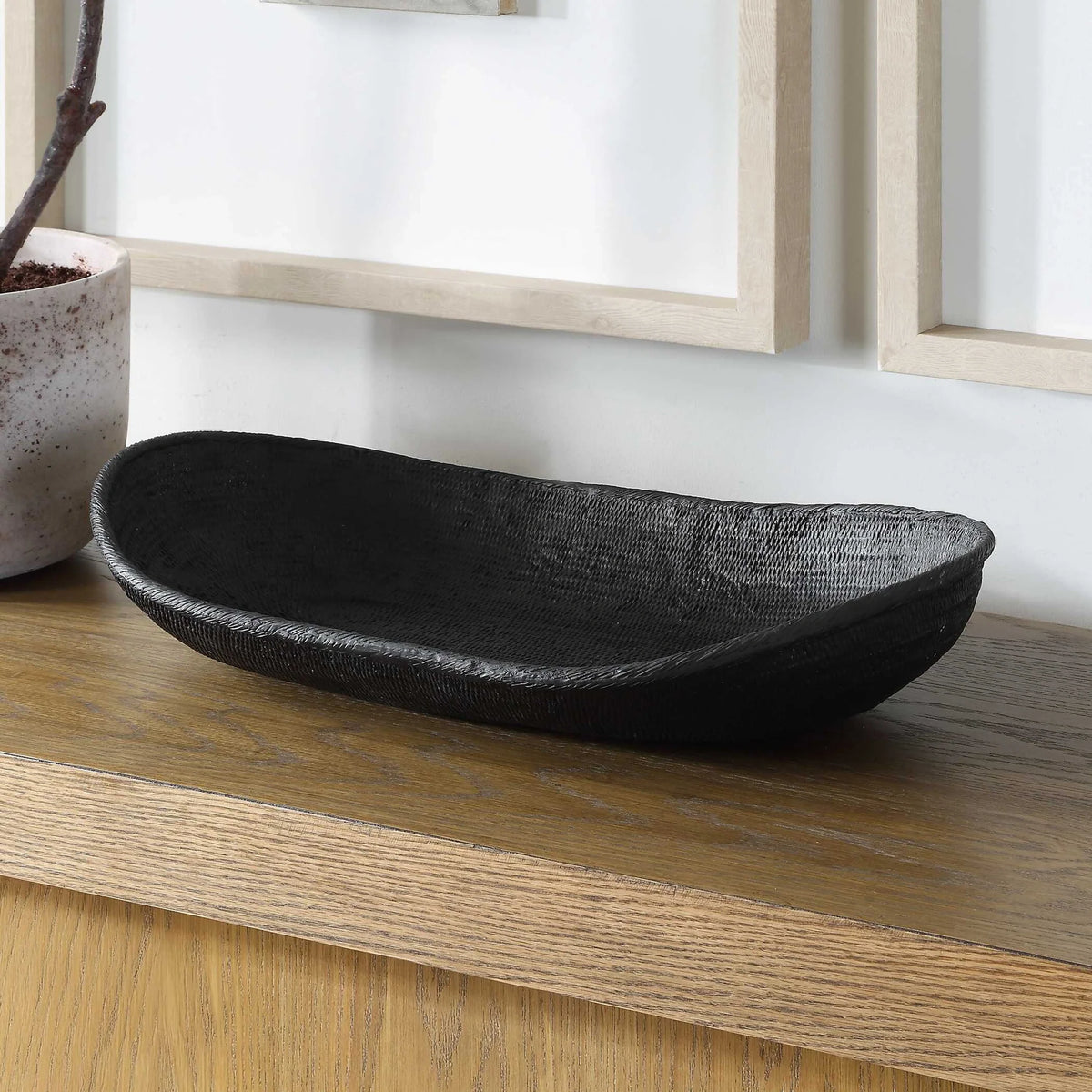 Weave Indoor-Outdoor Oblong Bowl