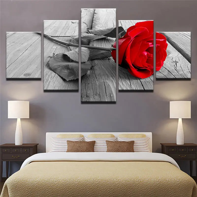 5 Piece Framed Canvas Art