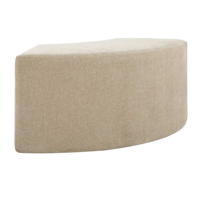 Rounded Plush Dining Bench