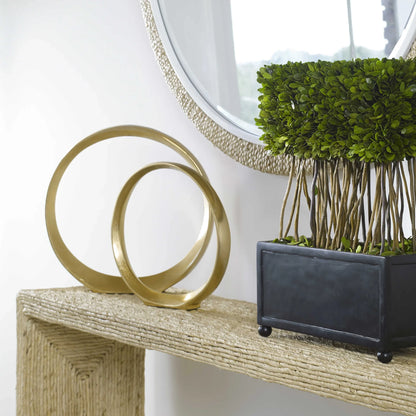 Gold Ring Sculptures Set/2