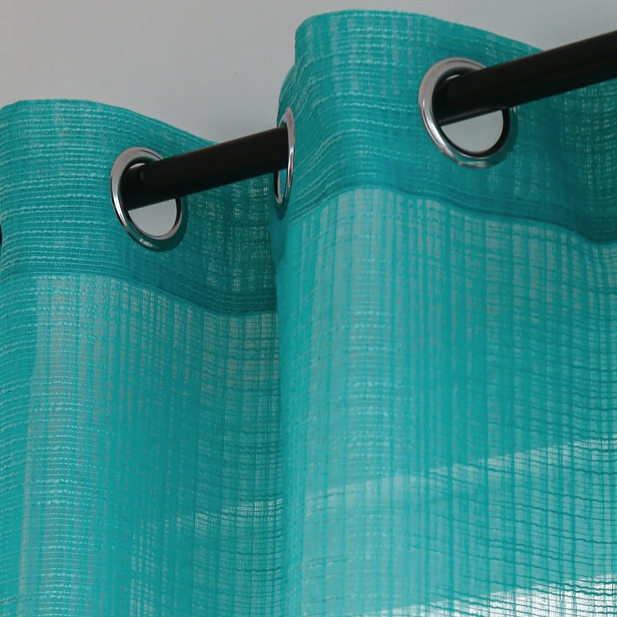 Curtain Club, 2-Piece Set 52X95 Inches, Solid Color Slub Yarn Fabric Curtain, Lightweight, Light Transmitting, Grommet Top Design, Premium Grade, Decorative, Suitable for Living Room, Bedroom, Study and Kitchen, L12, Curtains, Window Curtains
