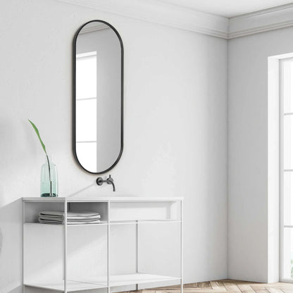 Minimalist Oval Mirror