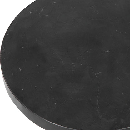 Black Marble Drink Table