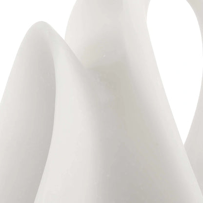 Minimalist White Sculptures, Set of 2