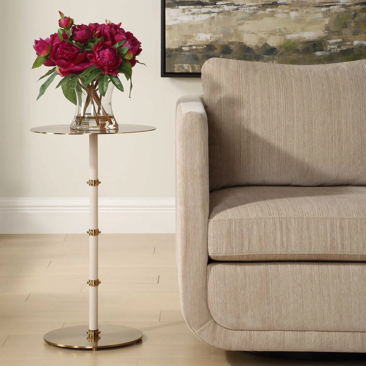 Brass Accent Table