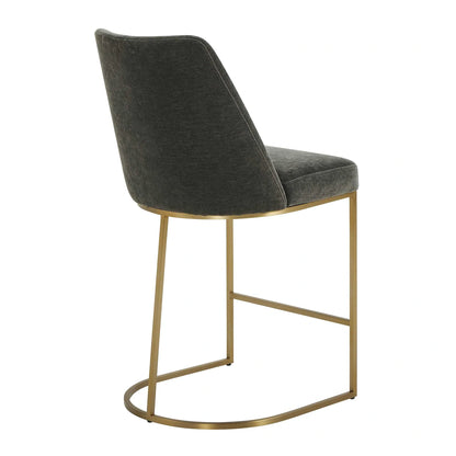 Curved Steel Counter Stool
