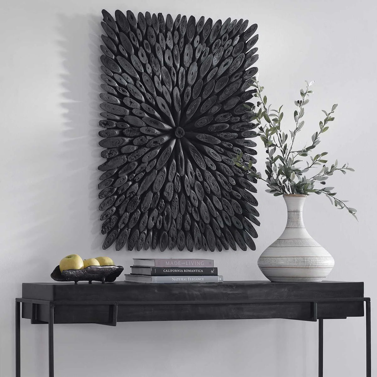 Black Wood Wall Decor