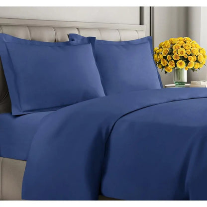 Double-Brushed Duvet Cover Set | Hidden Zipper & Corner Ties, Pillow Shams Included | 18 Colours, Twin to King