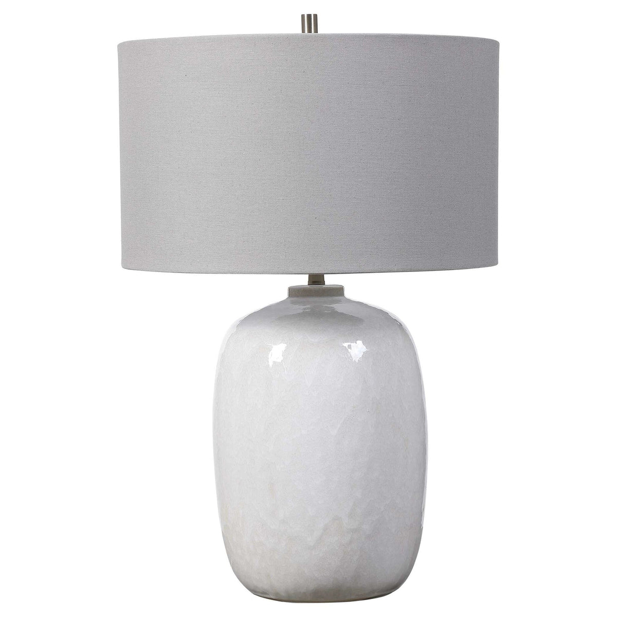 White Glaze Table Lamp