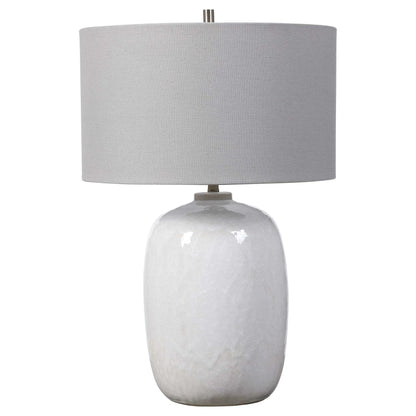 White Glaze Table Lamp