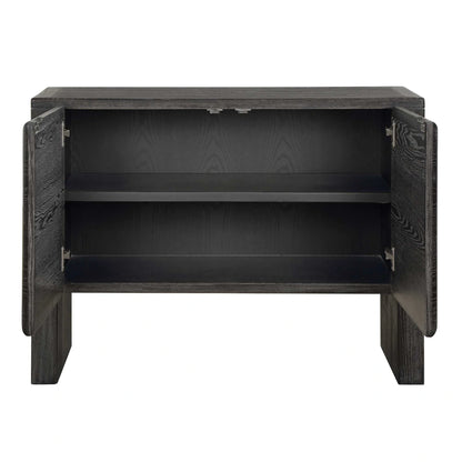 Dark Stain 2 Door Cabinet