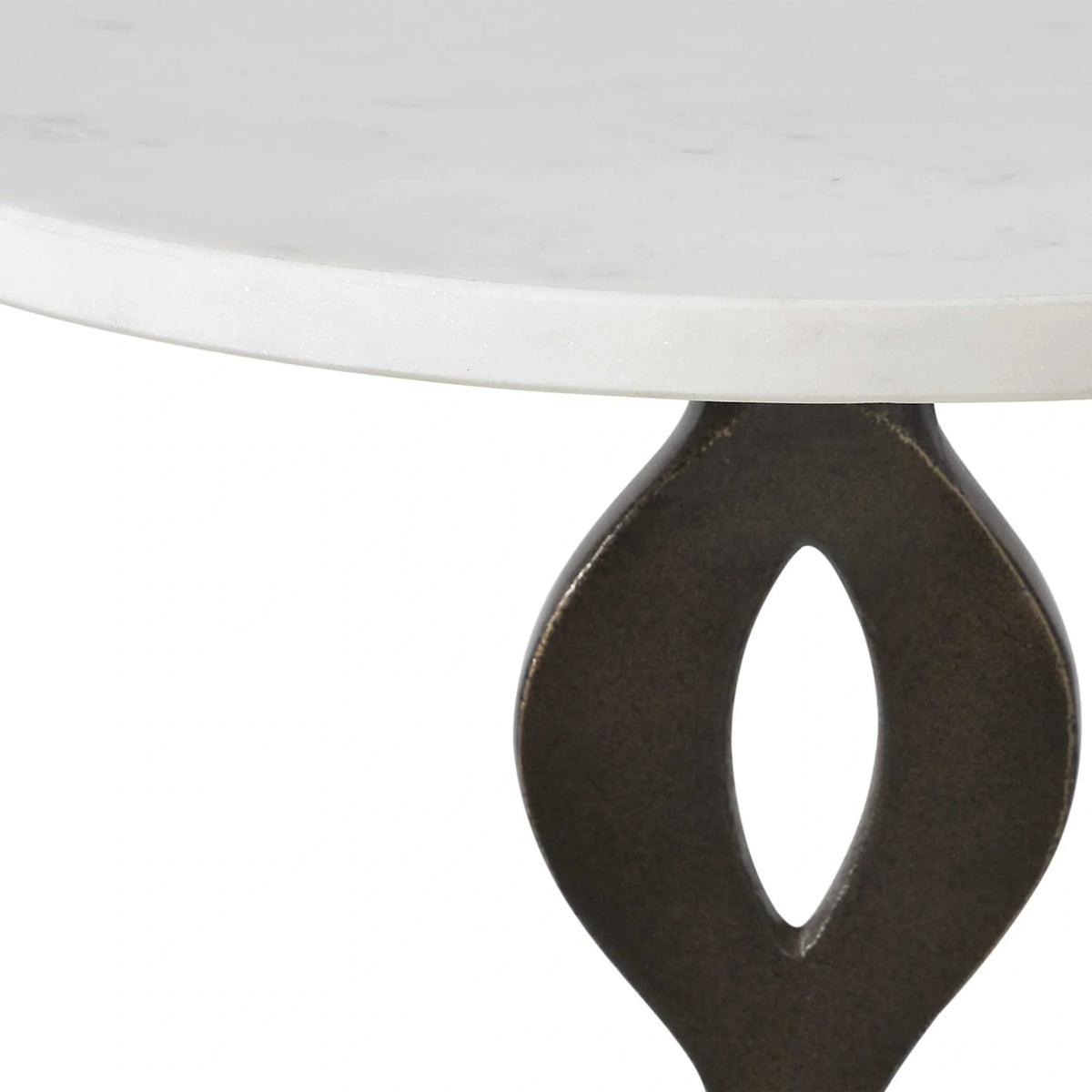 White Marble Drink Table