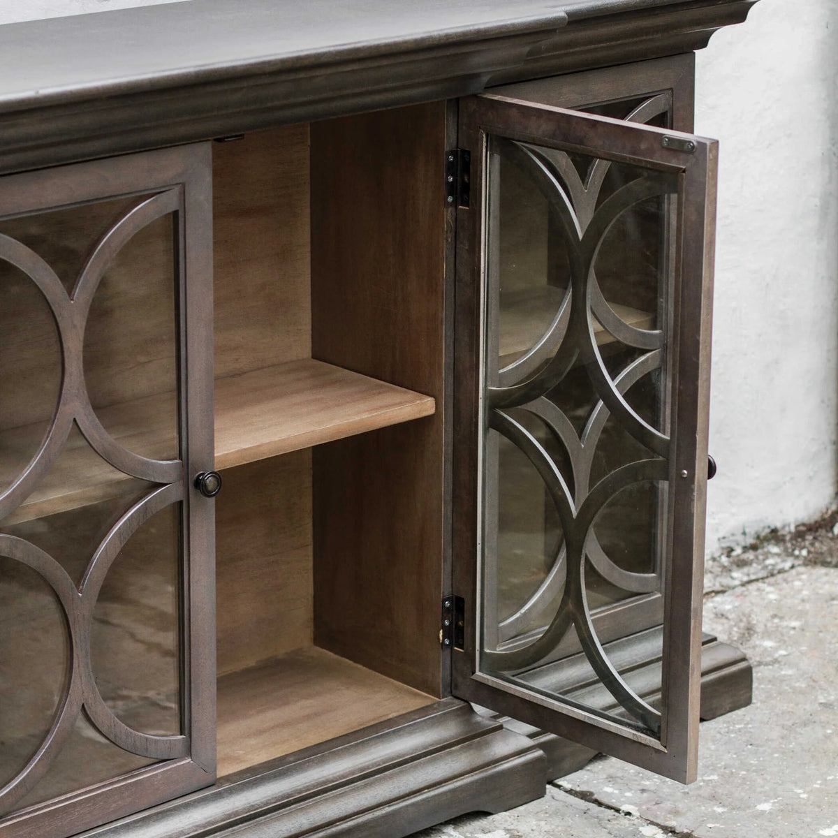 Wooden 4 Door Chest