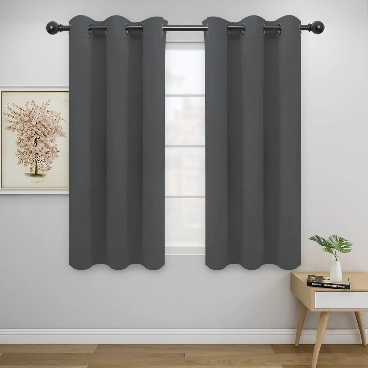 Modern Blackout Curtains | Thermal Insulated, Noise Reducing, Grommet Top | Wide Size Range, Set of 2