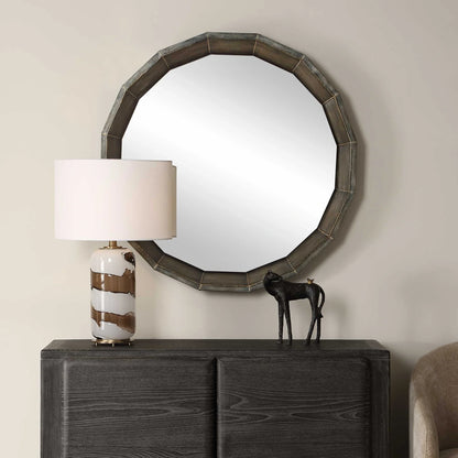 Bronze Round Mirror