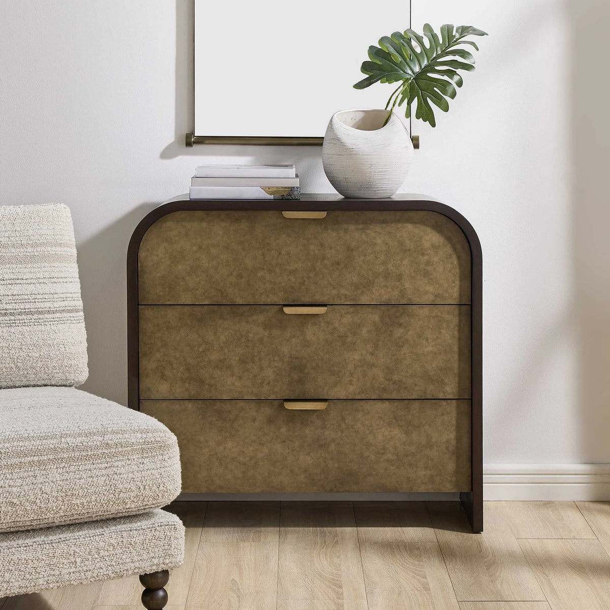 3 Drawer Oak Chest
