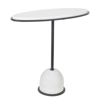 White Marble Side Table