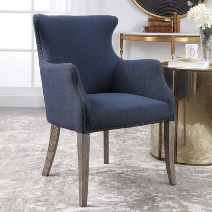 Blue Wing Chair