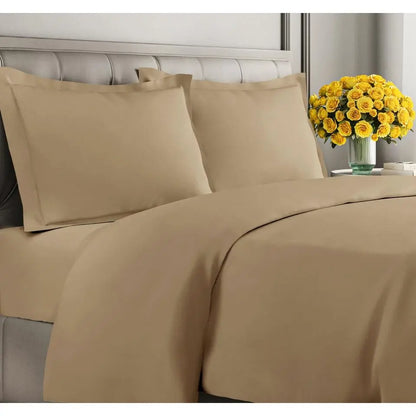 Double-Brushed Duvet Cover Set | Hidden Zipper & Corner Ties, Pillow Shams Included | 18 Colours, Twin to King