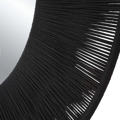Rope-Wrapped Round Mirror