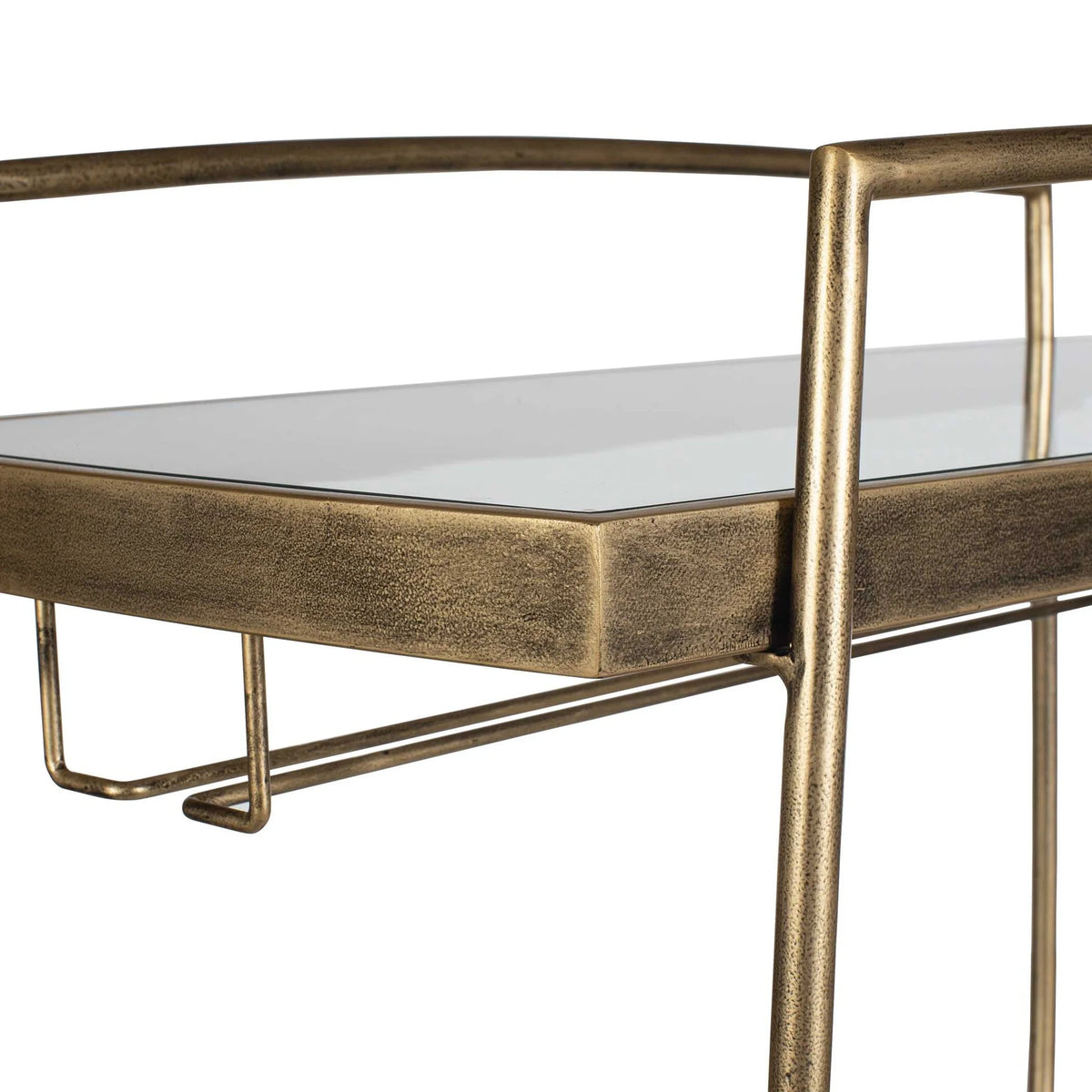 Antique Brass Bar Cart