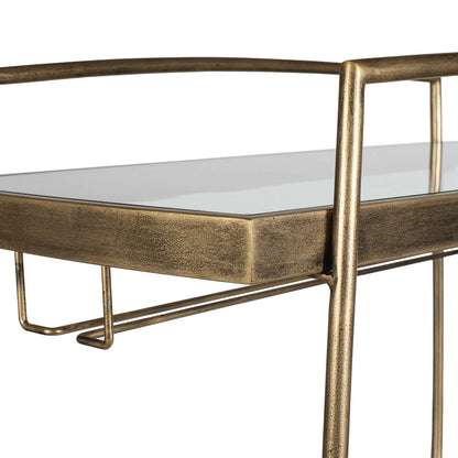 Antique Brass Bar Cart