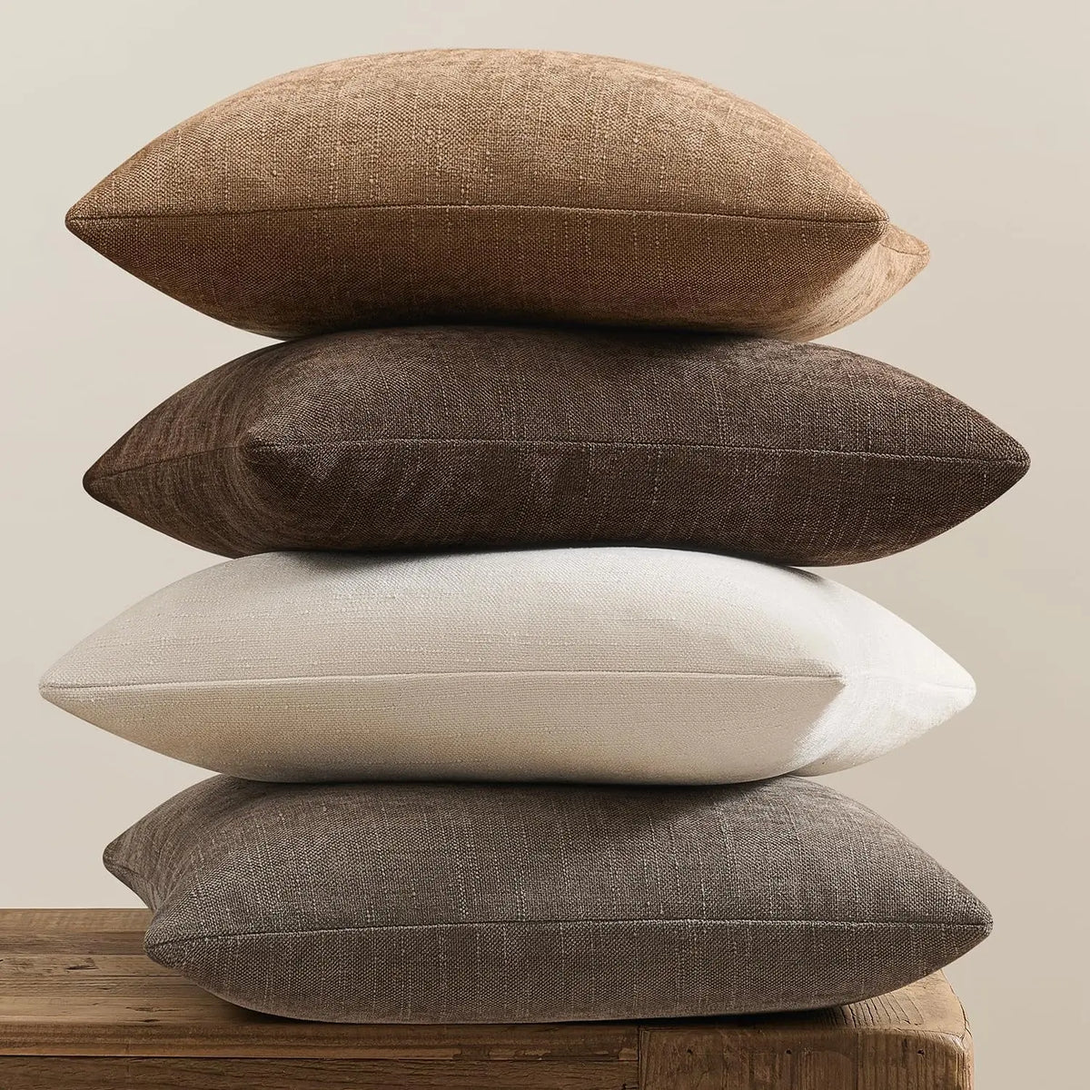 4Pcs Chenille Textured Throw Pillow Covers