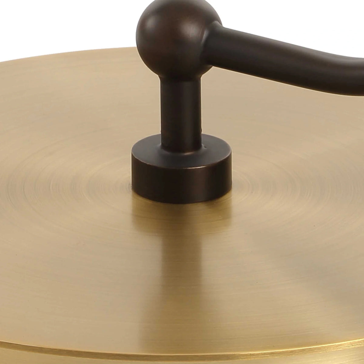 Curved Brass Floor Lamp