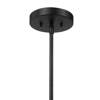 Matte Black Metal Pendant Light
