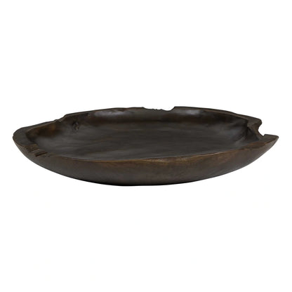 Live-Edge Teak Round Bowl