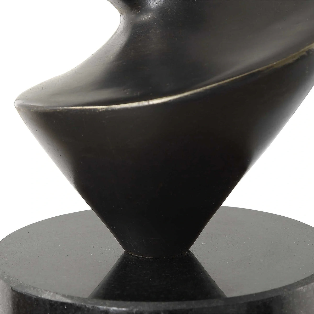 Twisted Bronze Sculpture
