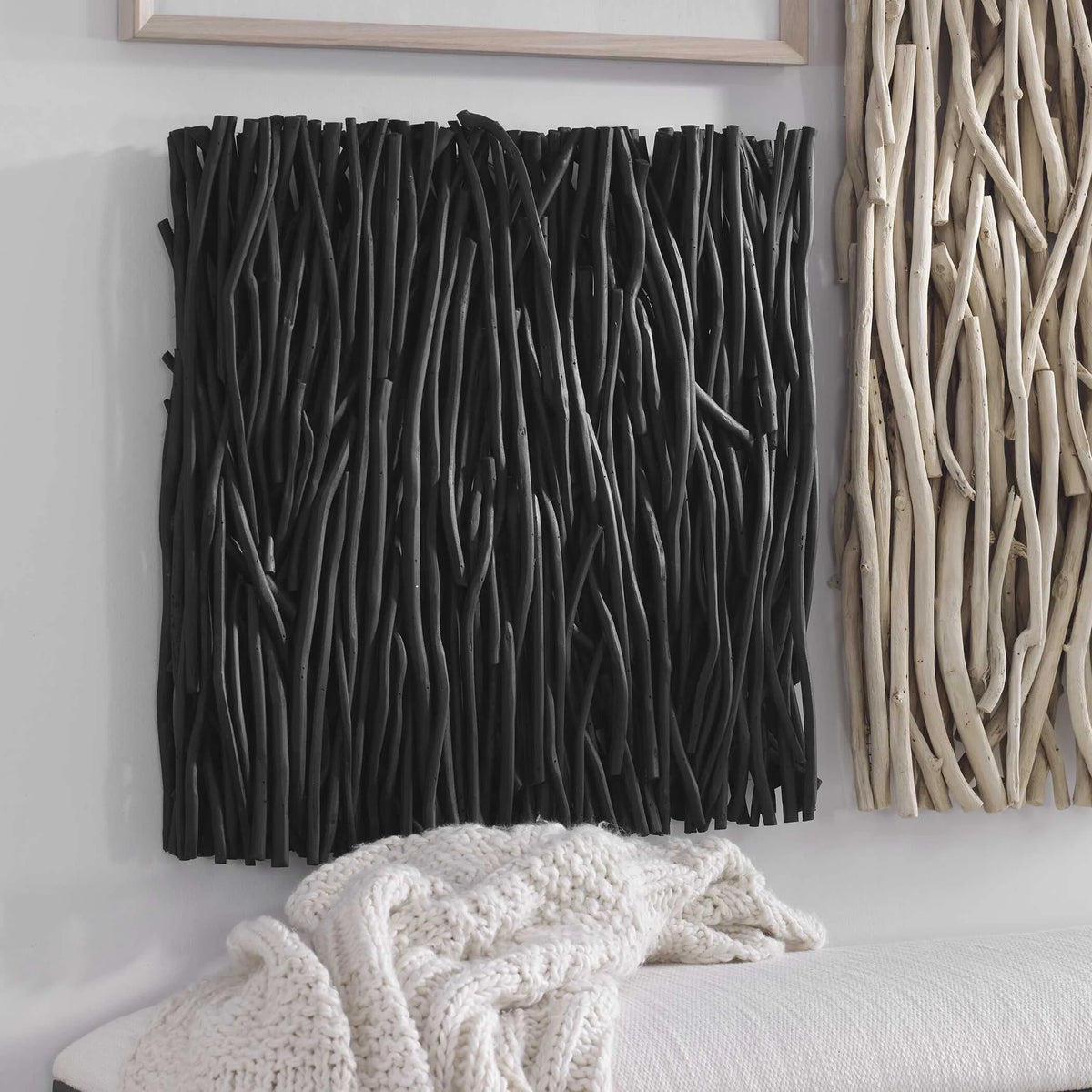 Teak Branch Wall Panel