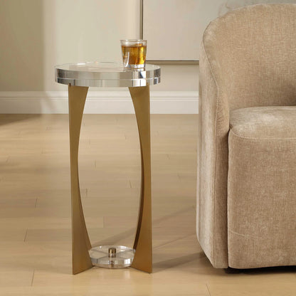 Brass Accent Table
