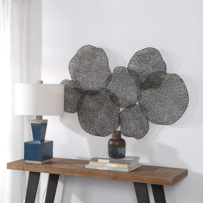 Antiqued Gold Metal Wall Art