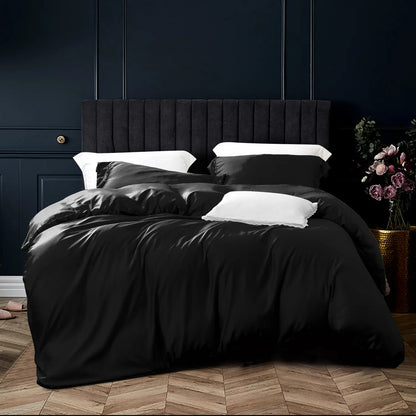 Satin Duvet Cover Set, Ultra Luxury and Soft with Hidden Zipper Design Comforter Cover Set 3 Pieces