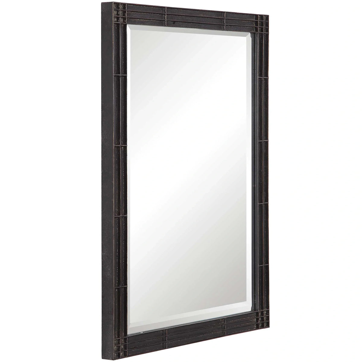Aged Black Vanity Mirror