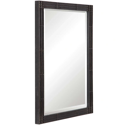 Aged Black Vanity Mirror