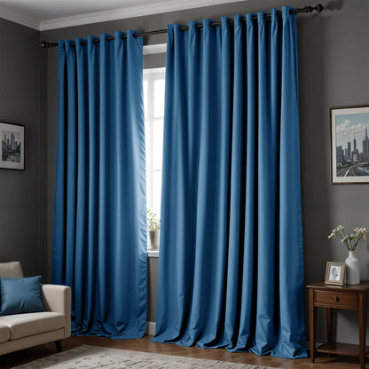 Lux Decor Thermal Insulated Room Darkening Curtains – Heavy-Duty Soundproof Grommet Drapes for Privacy and Comfort in Your Living Room