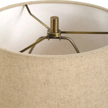 Brown Marble Buffet Lamp