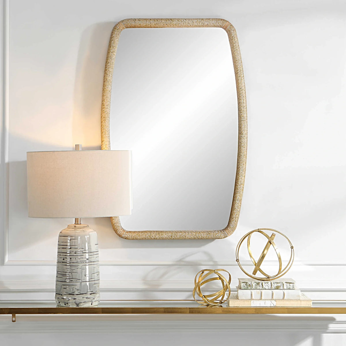 Rattan Mirror