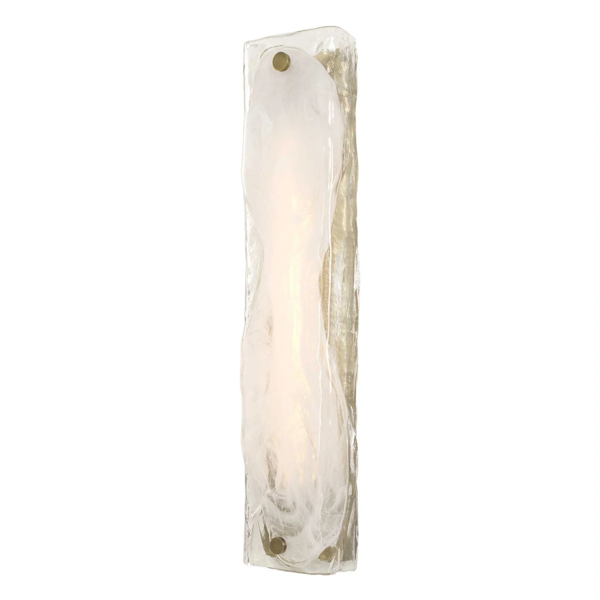 1 Light LED Swirl Glass Sconce