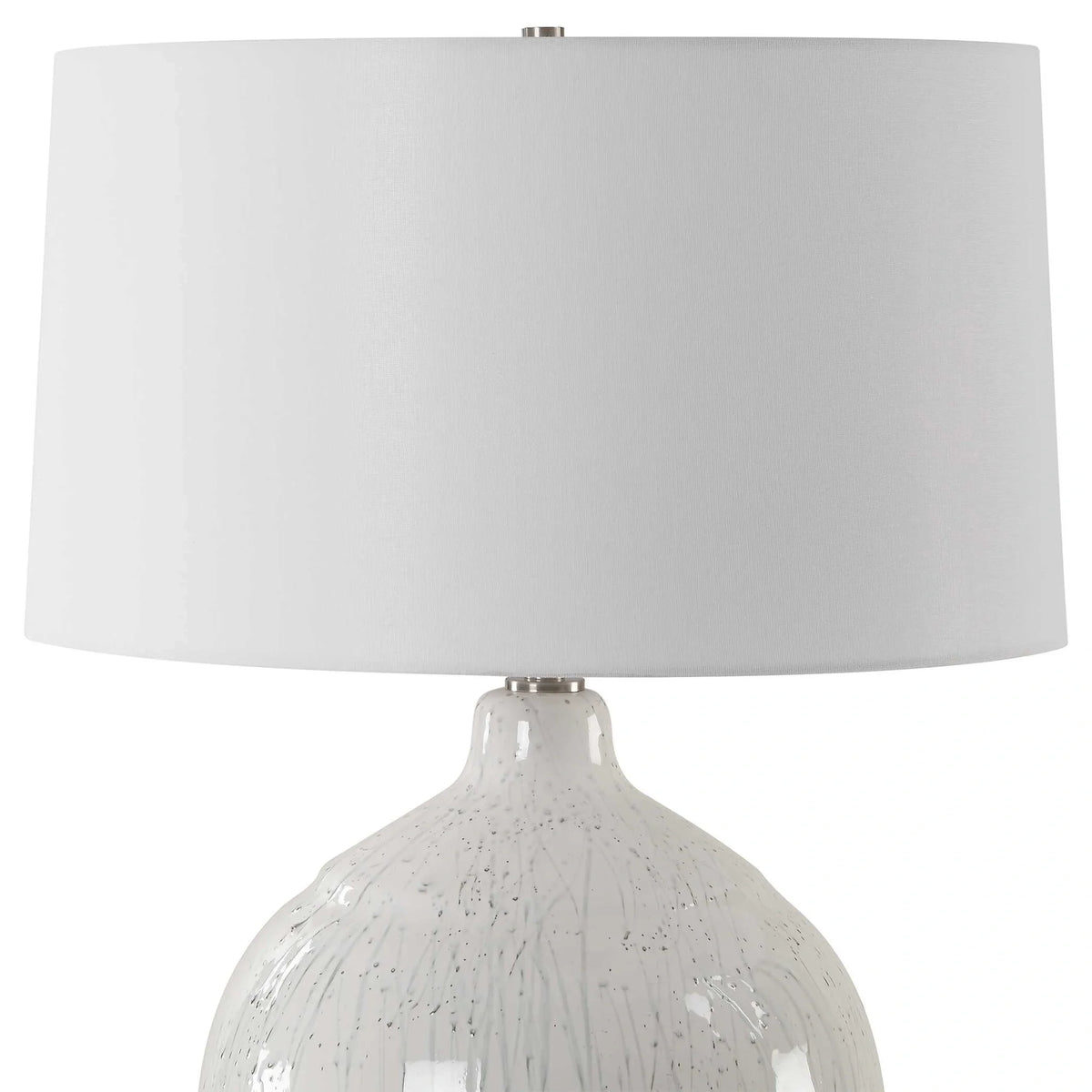 White Glaze Table Lamp