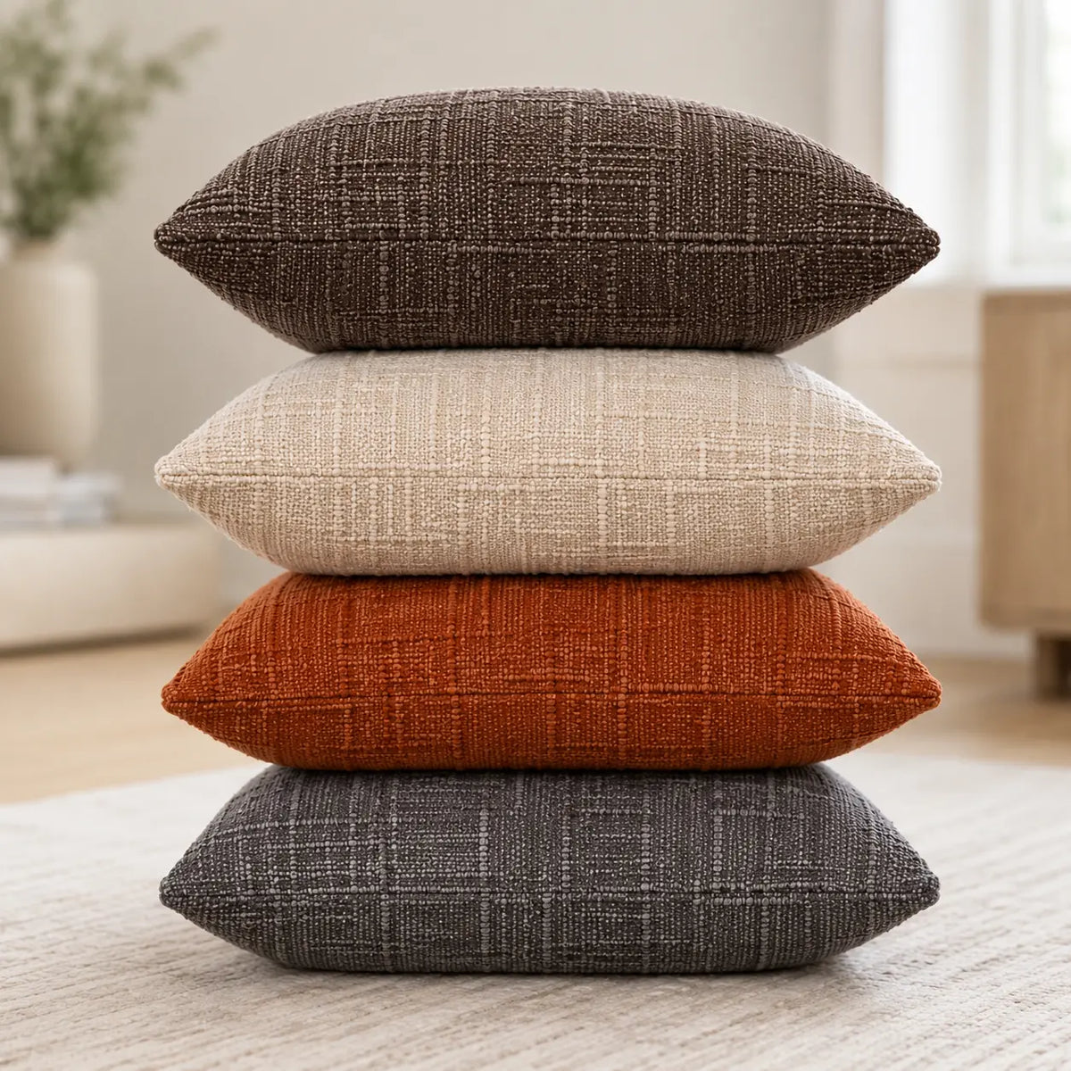 18x18 Soft Chenille Cushion Covers
