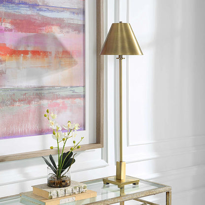 Satin Black Buffet Lamp