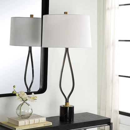 Wishbone Iron Table Lamp