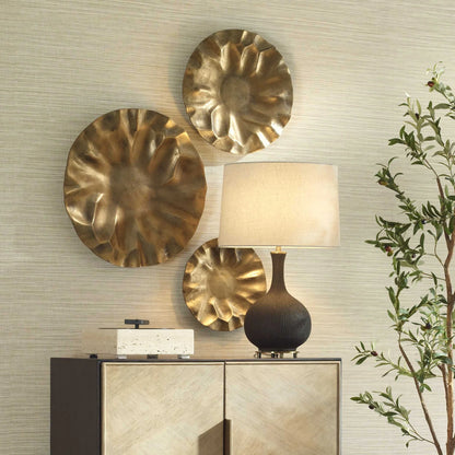Outdoor Metal Disc Wall Art, Set of 3