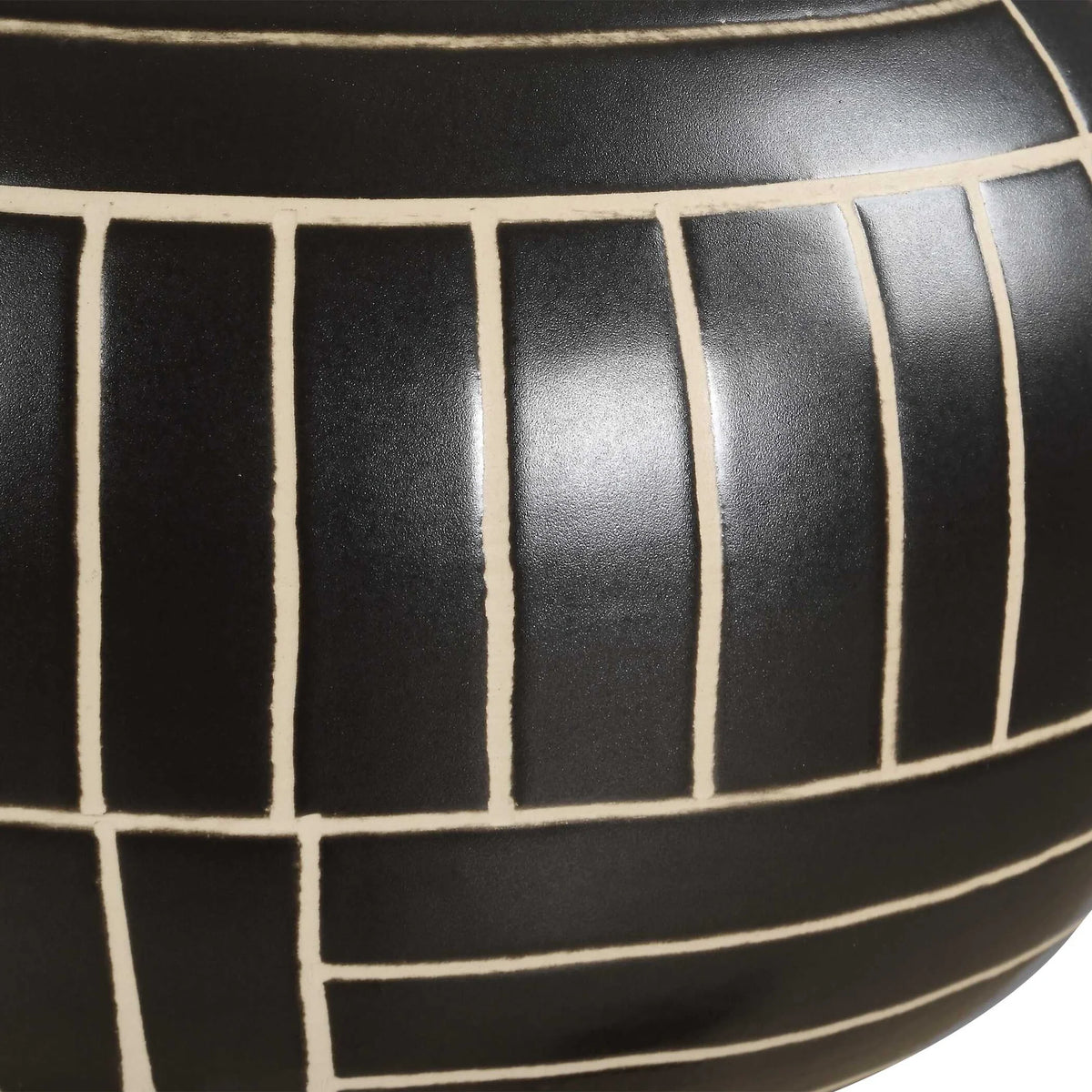Geometric Ceramic Vases, Set of 2